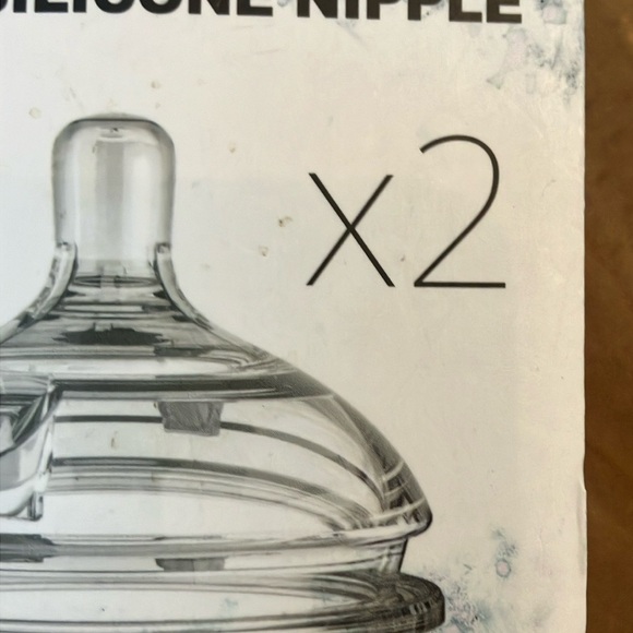 Como Tomo fast flow 6+ mo Replacement Silicone Nipple box of two - Clear - Picture 10 of 10